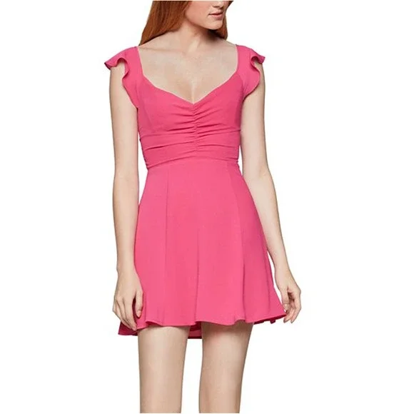BCBGeneration Ruffled Fit & Flare Dress